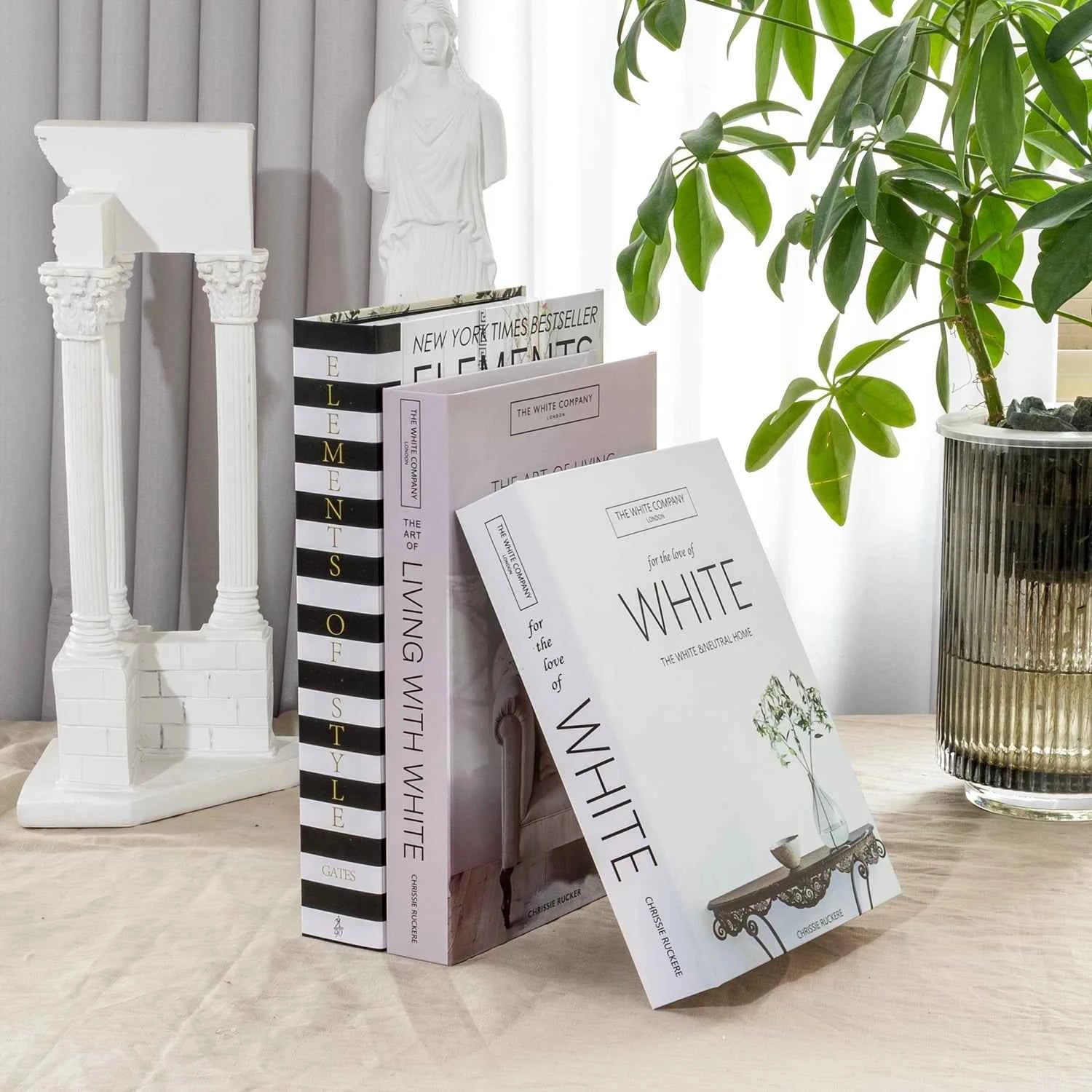 New 3Pcs/Set Multiple Size Fake Books Ornament Decorative Fake Book For Home Bookshelf Decor Living Room Coffee Table Books
