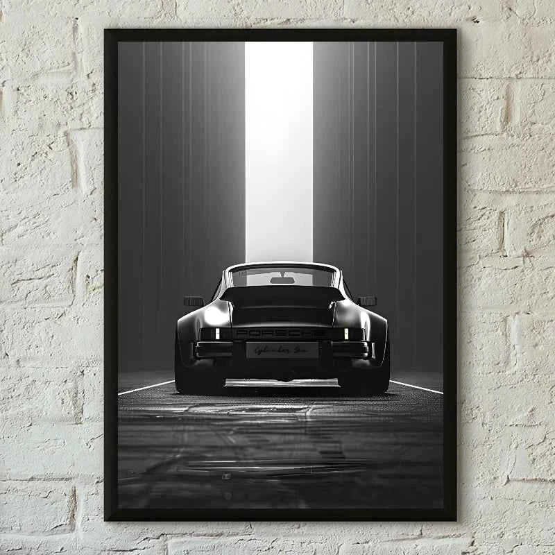 1PC Black And White Luxury Car Art Poster Poster Paper Print Home Living Room Bedroom Entrance Bar Cafe Art Painting Decoration