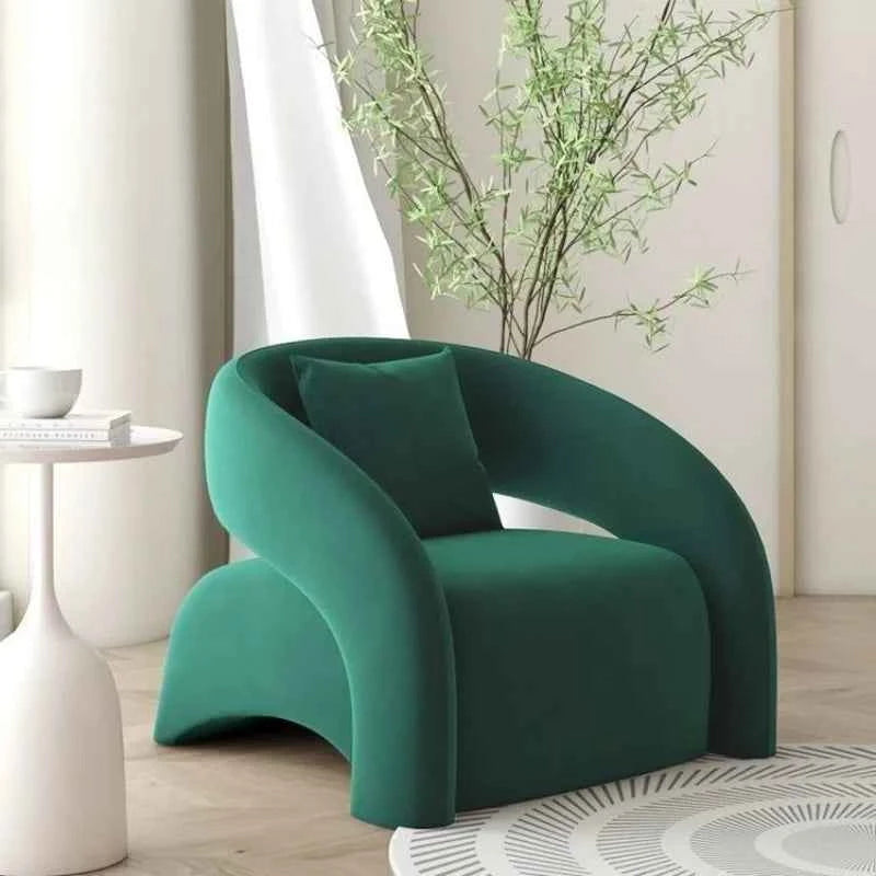 Minimalist Sofa Chair for Leisure - Curved Balcony Chair for Lazy Living Room