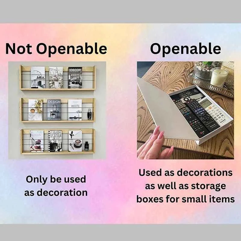 Luxury Openable Fake Books Box Decoration Fashion Black Women Magazine Coffee Table Book Villa Hotel Home Decor Shooting Props