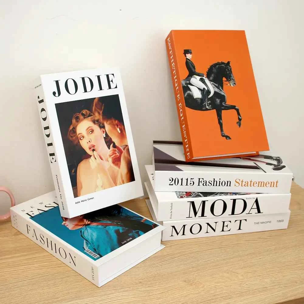 Living Room Decoration Fake Book Home Hotel Decorative Books Bookcase Prop Books Shelf Ornaments Coffee Table Books Box