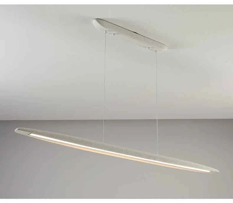 Modern Simple Strip Restaurant LED Ceiling Chandelier Nordic Wabi Sabi Home Interior Decor Bar Pendant Lamp Living Room Light