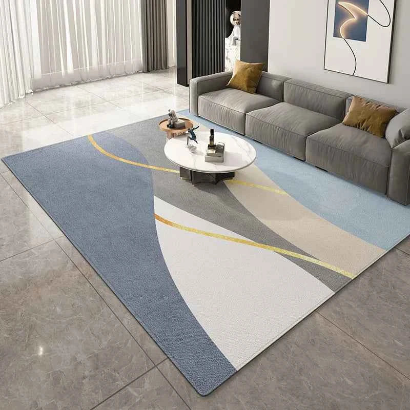 VIKAMA Luxury-Style Geometric Area Rug for Modern Bedroom Sofa Coffee Table Mat Large Area Living Room Carpet Home Decoration