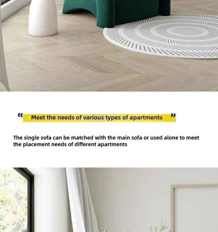 Minimalist Sofa Chair for Leisure - Curved Balcony Chair for Lazy Living Room