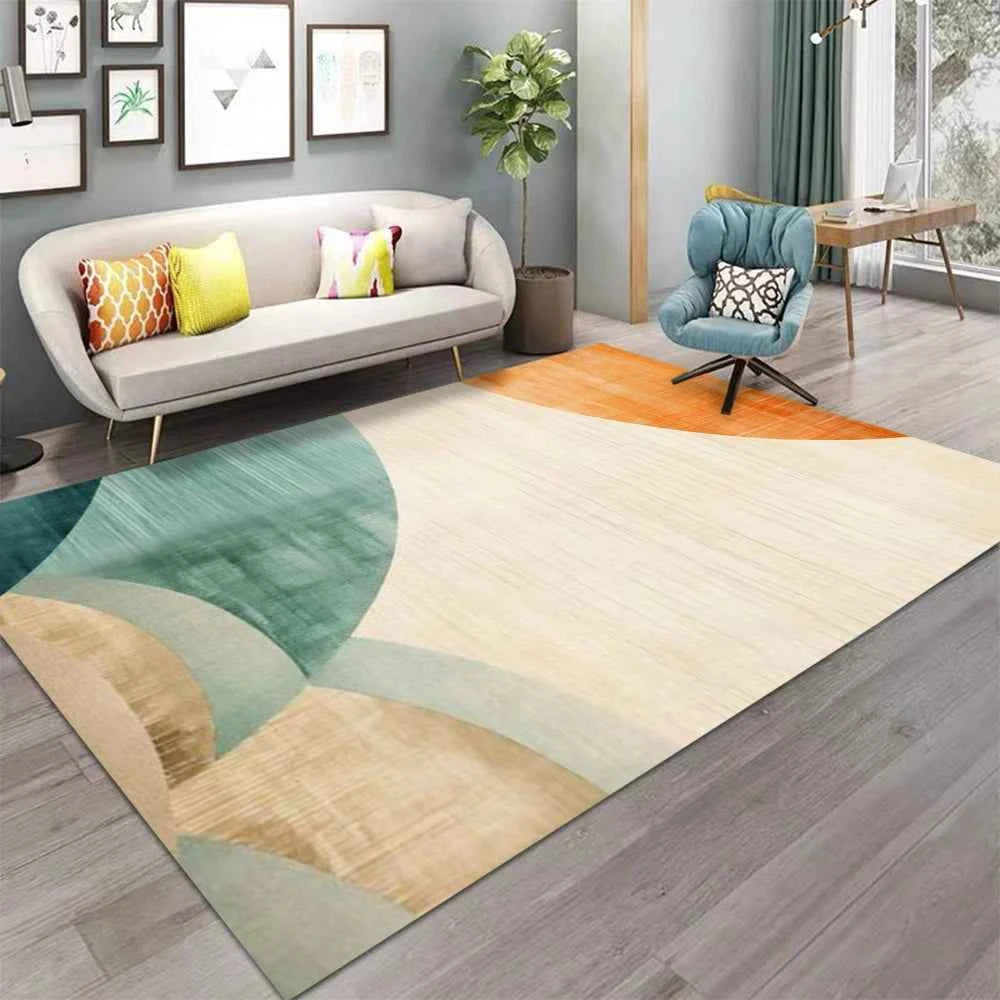 Modern Abstract Geometric Pattern  Area Rug Kids Carpets for Girls Home Living Room Child Rug Bedroom Sofa Doormat Floor Mats