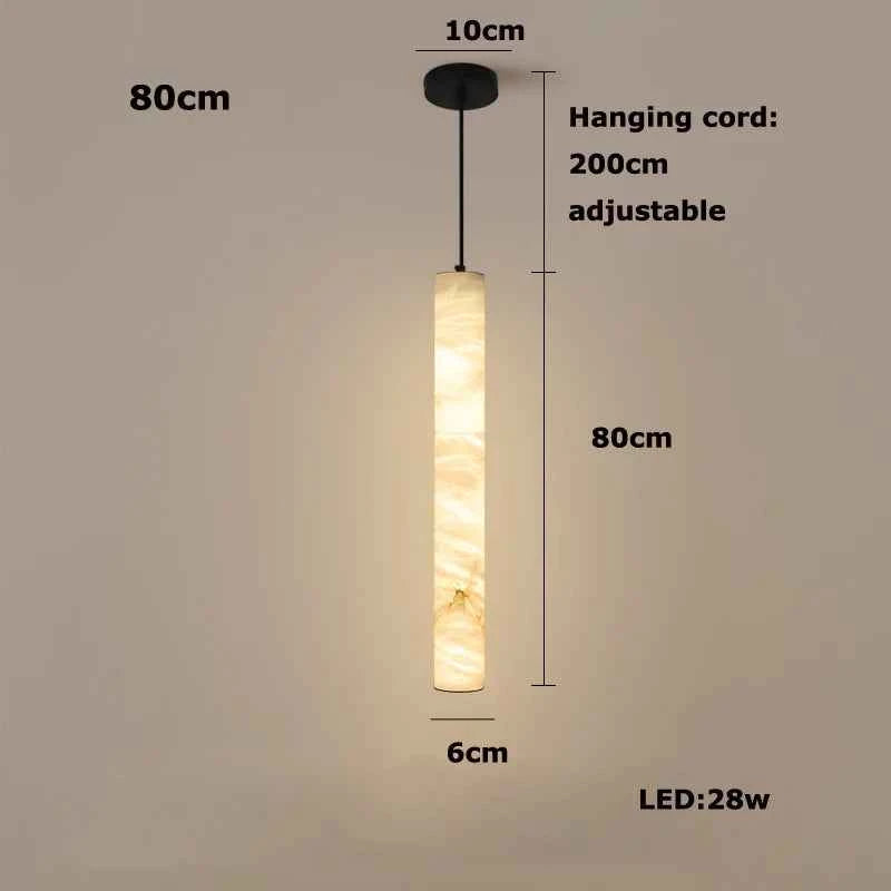 Suspension Luminaire Lampen Dinning Room Pendant Light 2025 Trendy Natural Marble Hanging Lamps LED Alabaster Chandelier