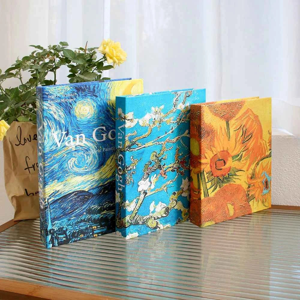 3Pcs/Set Luxury Decoration Fake Books Rich in layers Set of fake books Home Decor Ornaments cosmetic room Coffee Table Book