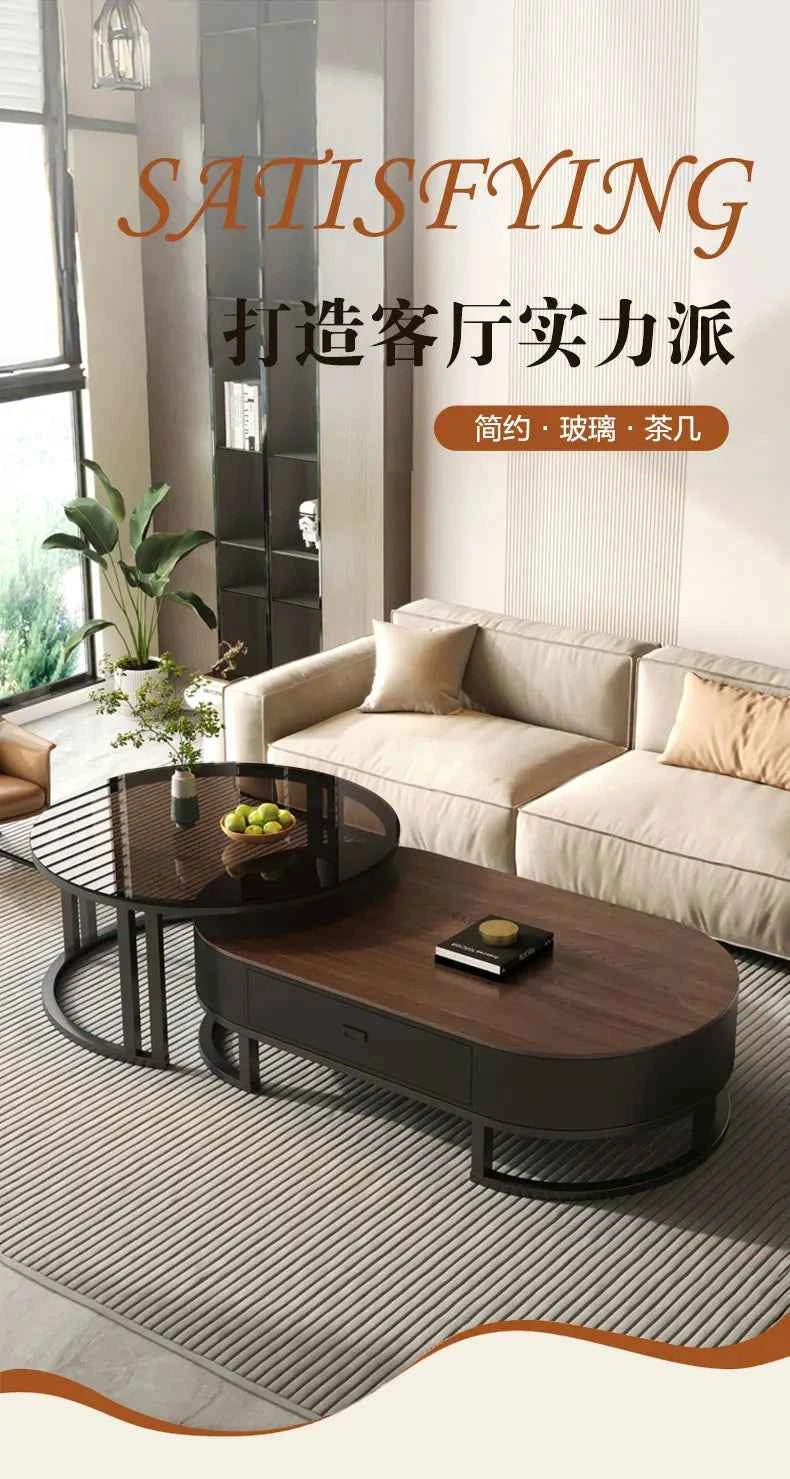 Modern Luxury Coffee Table Nordic Design Storage Coffee Tables Unique Aesthetic Mesa De Centro Sala Living Room Furniture