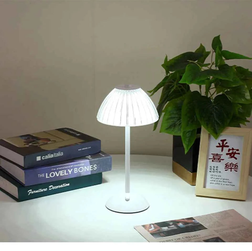 LED Table Lamp Touch Lamp Reading Light Rechargeable Light Wireless Retro Night Lamp Nordic For Study Bedroom Desk Lamp Bar Home