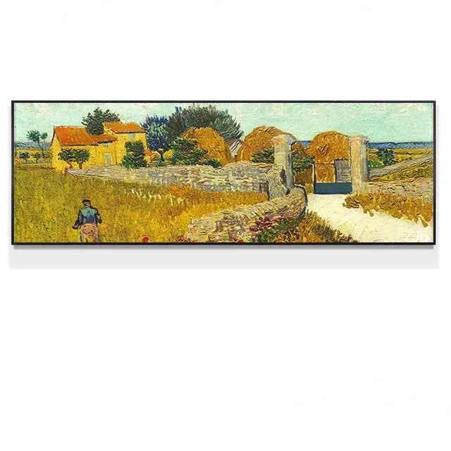 Scandinavian Minimalist Wall Art Van Gogh Painting "Starry Night" HD Canvas Poster Prints Home Bedroom Living Room Decoration