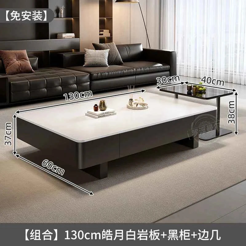 Unique Creative Coffee Table Living Room Service Writing Aesthetic Decoration Side Table Modern Couchtisch Ornaments Home Decor