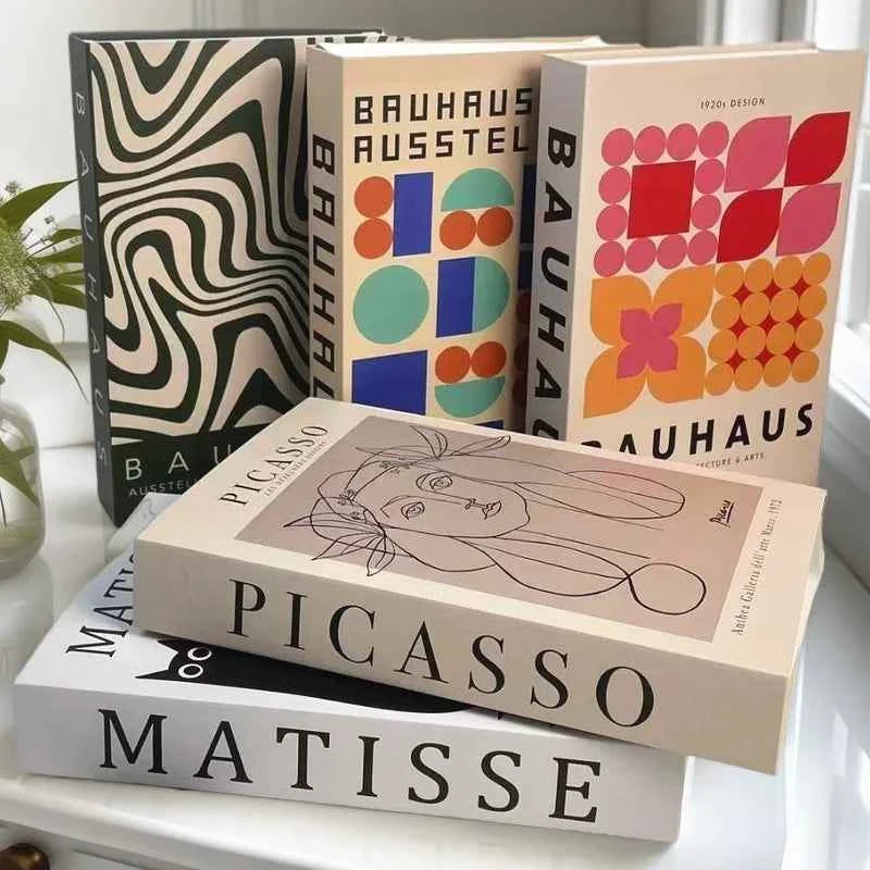 Matisse Fake Books For Decoration Luxury Decorative Books Box Abstract Coffee Table Bookshelf Bedroom Home Decor Picasso Bauhaus