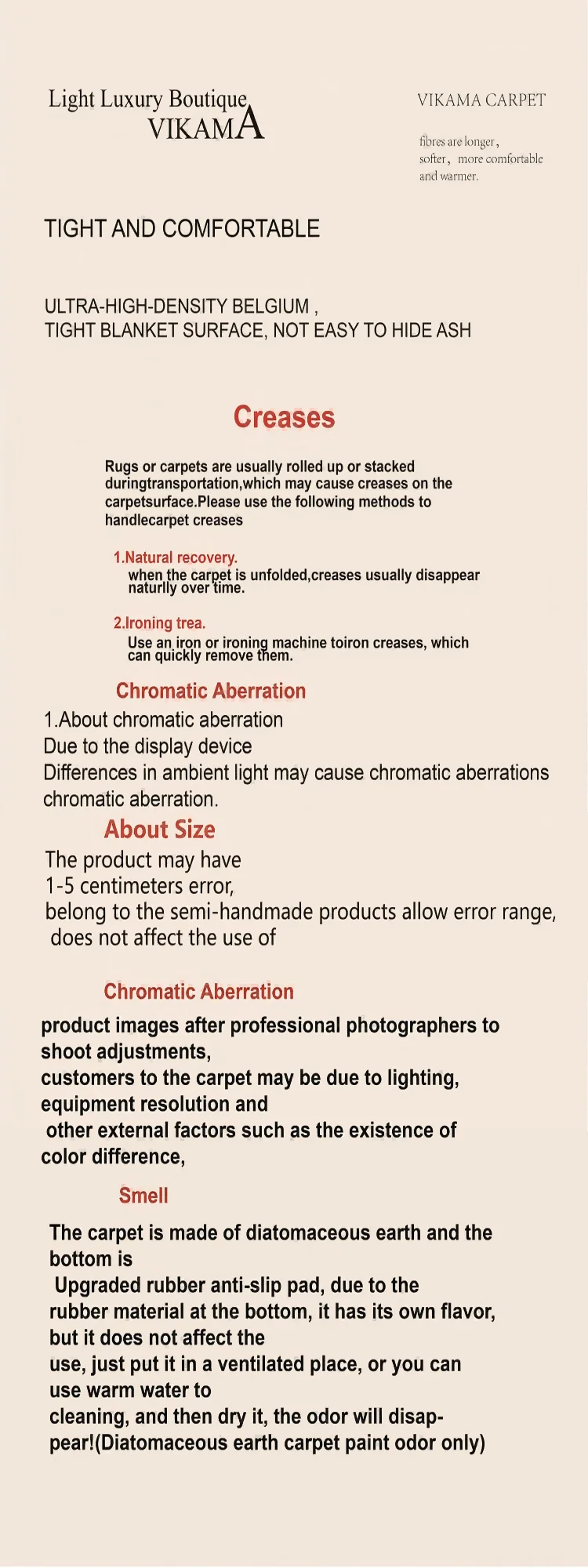 VIKAMA Premium Light Luxury Geometric Rug Living Room, Bedroom & Office Rug Easy-Care Lightweight Rug Home Decor - The Homemakers Hub