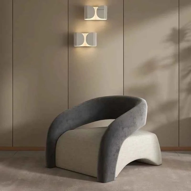 Minimalist Sofa Chair for Leisure - Curved Balcony Chair for Lazy Living Room