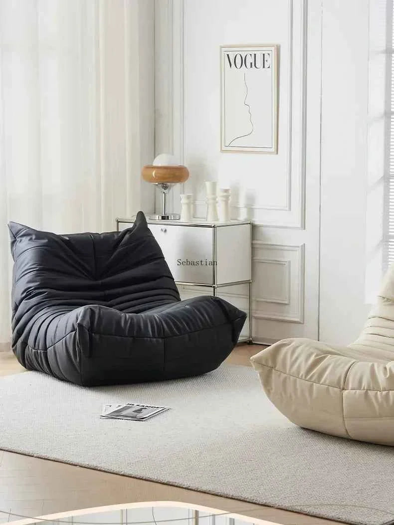 Caterpillar Velvet Sofa - Comfortable Lounge Chair for Small House Living Room, Bedroom, Store, and Balcony