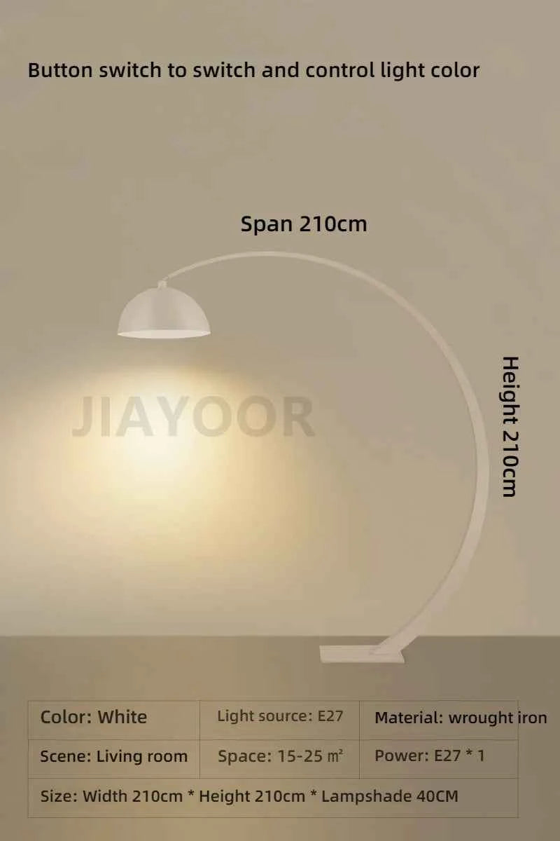 Italian Floor Lamp Modern Living Room Sofa Side Standing Lights Creative Fishing Light LED Home Decoration Bedroom Bedside Light