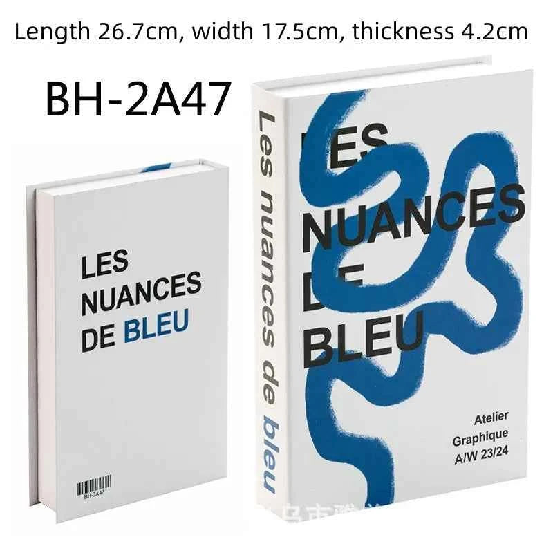 Home Decor Ornaments Living Room Study Soft Prop Book Box Luxury Coffee Table Books Modern Fake Books for Decoration