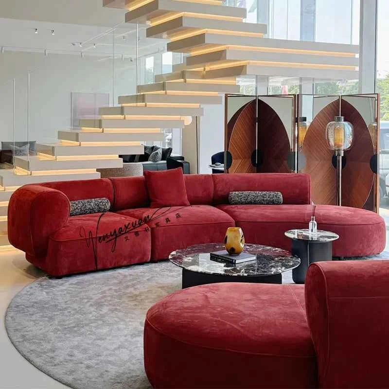 Minimalist Cloud Living Room Sofas Gaming Reclinable Replica Makeup Sofas Individual Curved Office Wood Divano Home Furniture