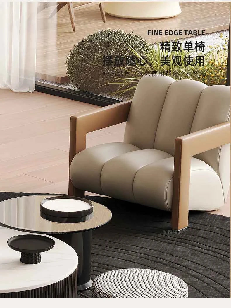 Curved Individual Living Room Sofas Corner Recliner Luxury Nordic Sofas Modern Cloud Single Floor Designer Wood Divano Furniture