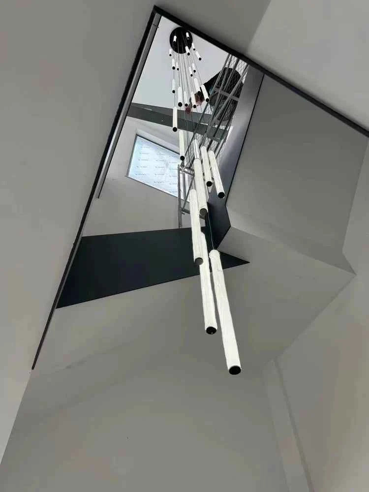 LED Long Chandelier Modern Home Decoration Pendant Lights Minimalist Attic Living Room Staircase Lighting Indoor Hanging Lamps