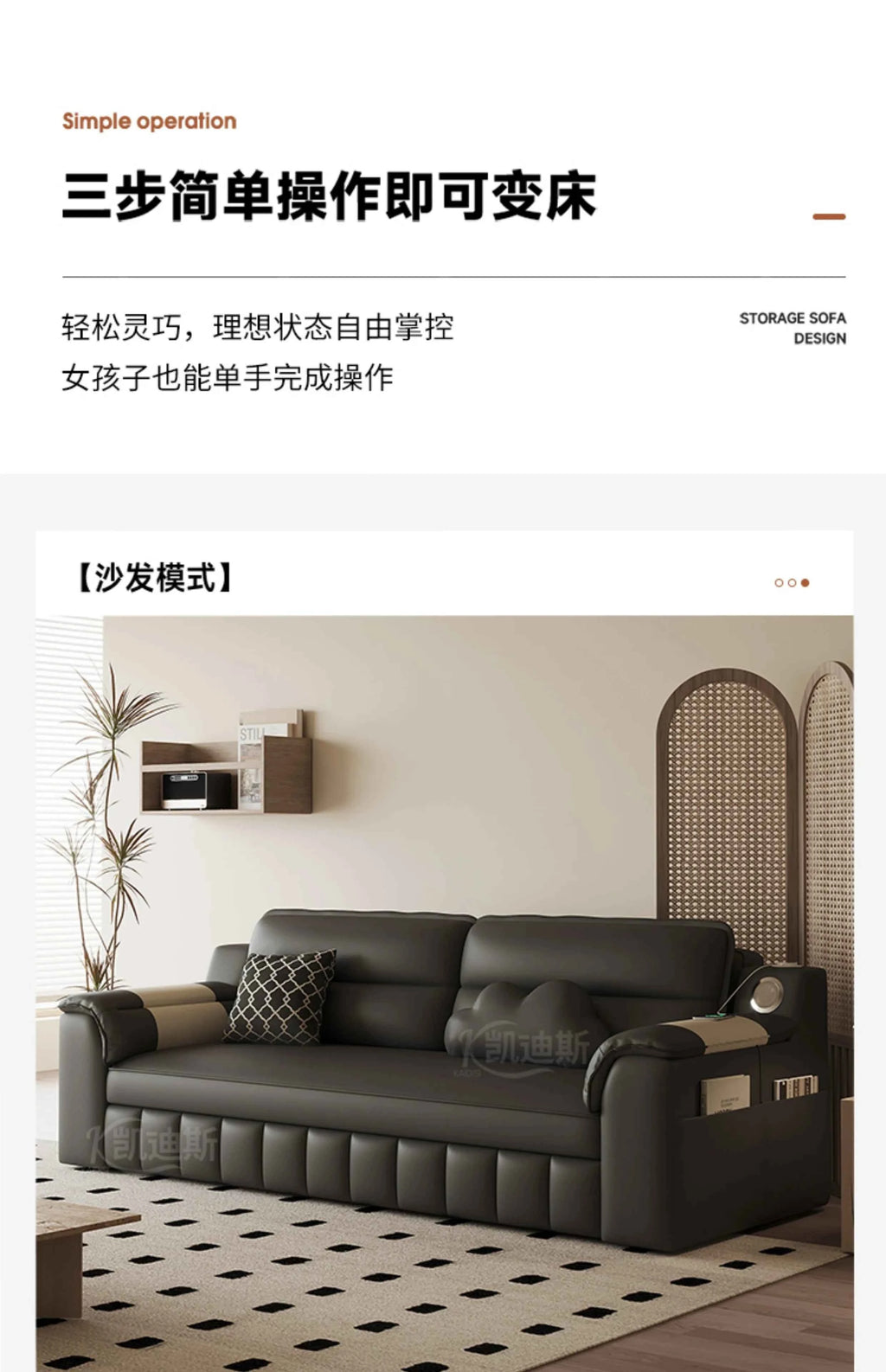 Storage Black Sofas Fold Living Room Design Small Outdoor Sofas Family Simple Modern Oturma Odası Kanepeleri Home Furniture