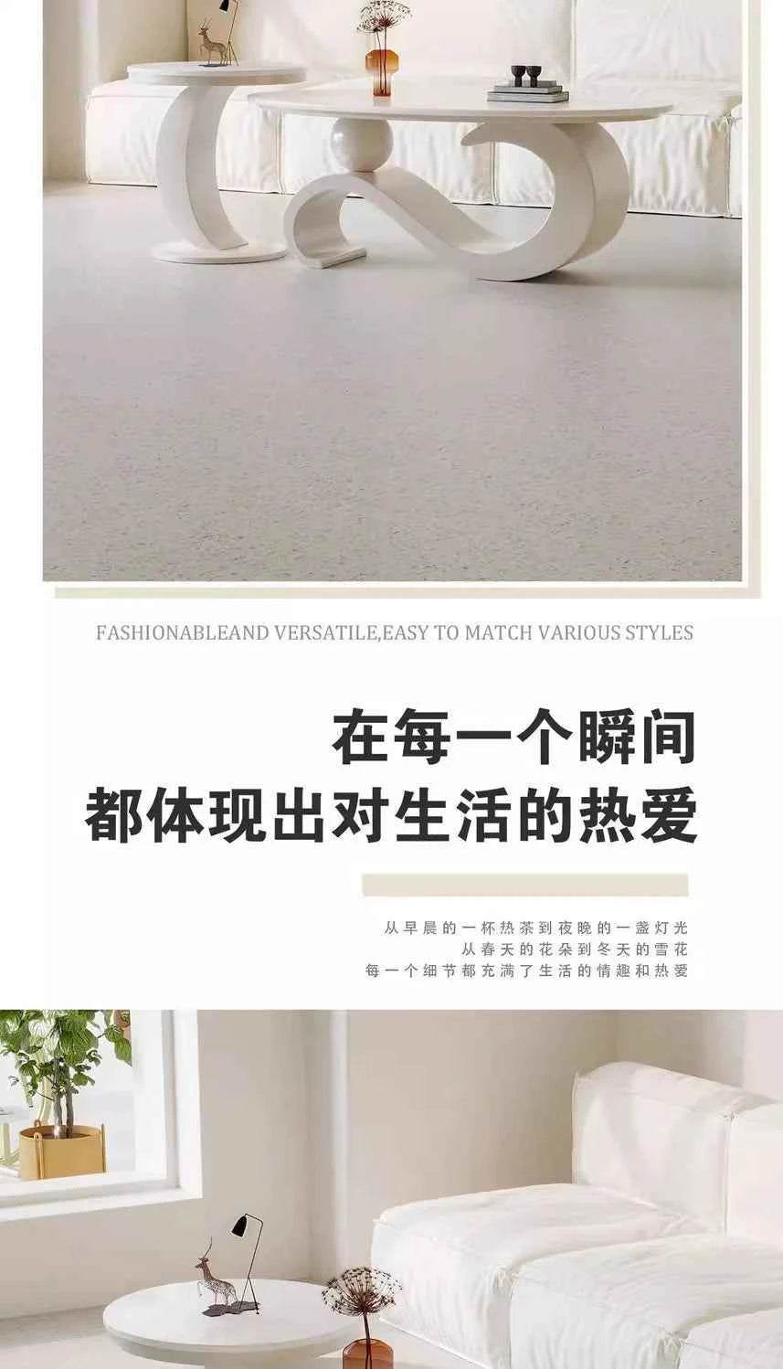 Mid Century Retro Coffee Table Beauty Luxury Oval Nordic Coffee Table Aesthetic Classic Table Basse De Salon Home Furniture