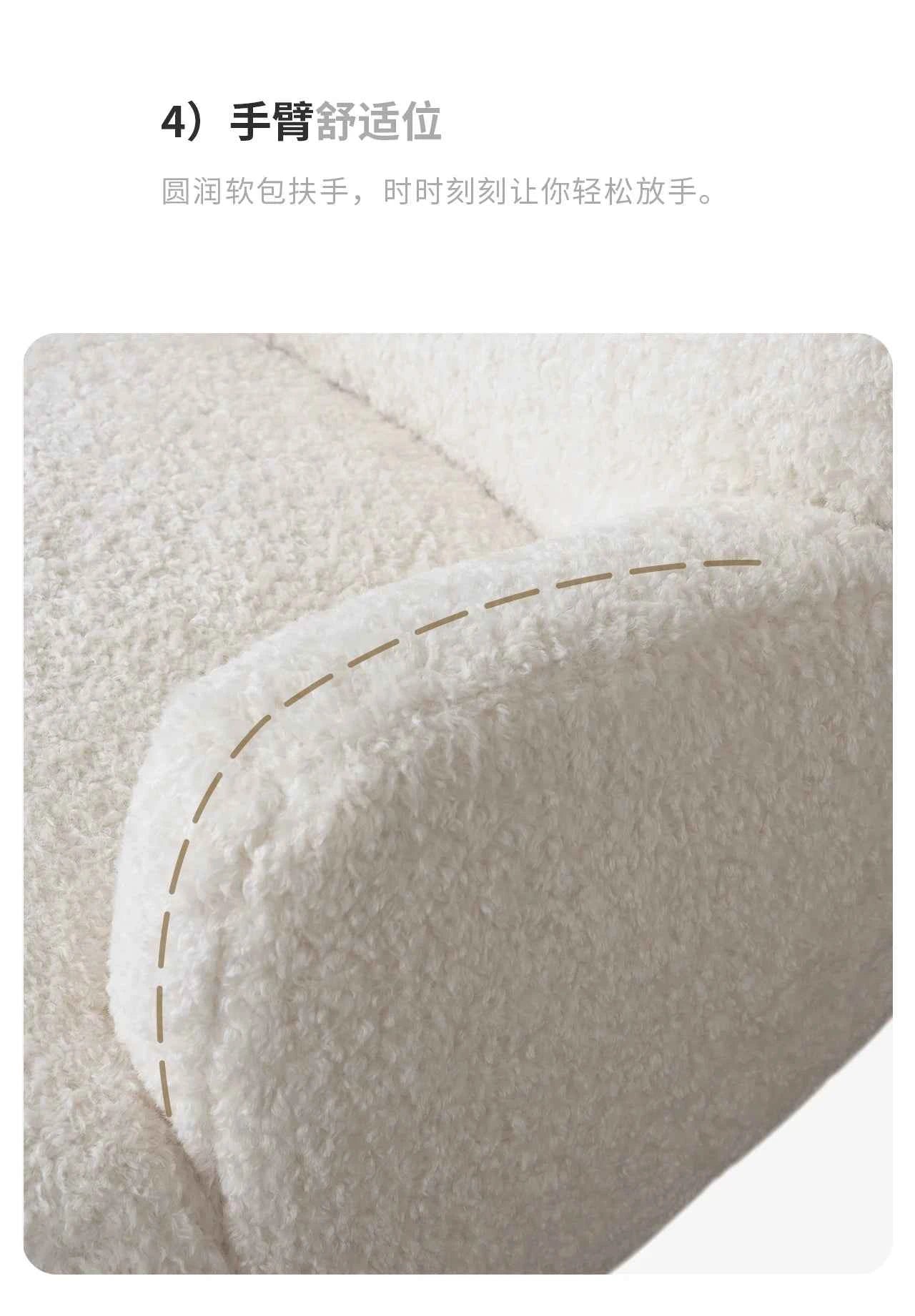 Lazy Lounge Sofa Chair - Modern Luxury Recliner for Living Room, Ergonomic Comfortable Vanity Furniture