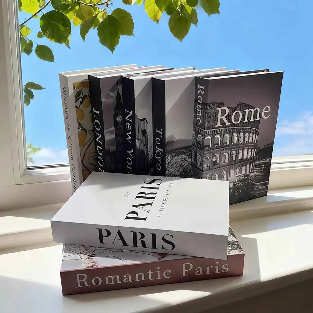 Fashion Fake Books Decoration Home Club Hotel Room Designer Books Coffee Table Books Box Simulation Prop Books Desktop Ornaments