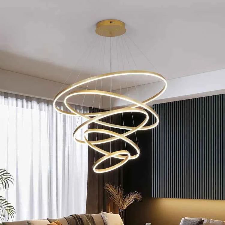 Luxury Large Pendant Lamp, Creative Design Chandelier for Loft, Duplex, Hotel Lobby, Living Room Decor