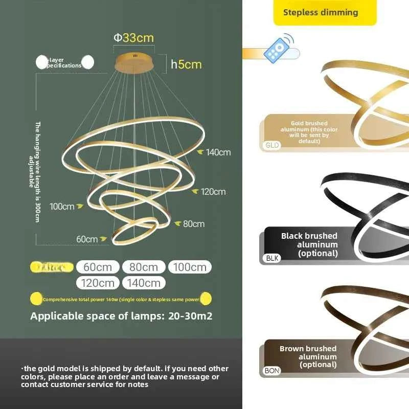 Luxury Large Pendant Lamp, Creative Design Chandelier for Loft, Duplex, Hotel Lobby, Living Room Decor