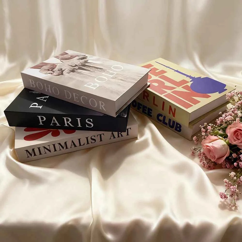 Fashion Fake Books Decoration Home Club Hotel Room Designer Books Coffee Table Books Box Simulation Prop Books Desktop Ornaments