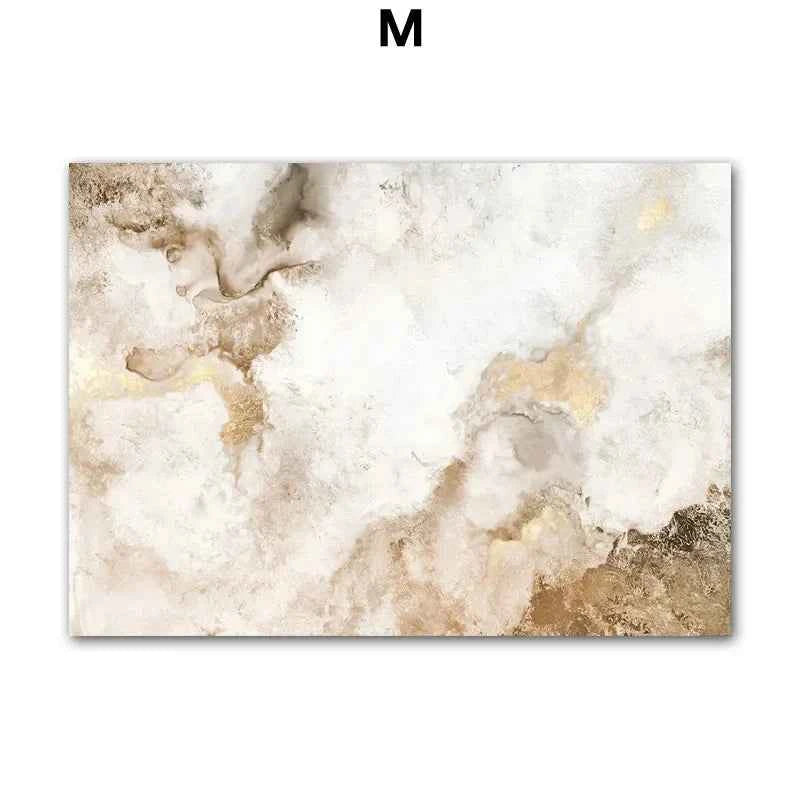 Wall Art Beige White Flower Vintage Abstract Geometry Print Living Room Home Decoration Poster Canvas Painting Wall Pictures