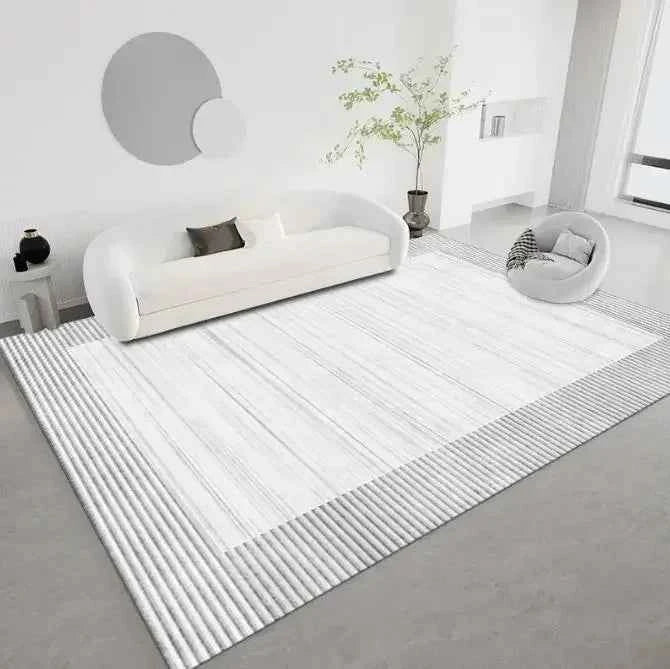 Modern Simple Living Room Decoration Carpet Large Area Soft Lounge Rug Gray Nordic Rugs for Bedroom Washable Anti-slip Floor Mat