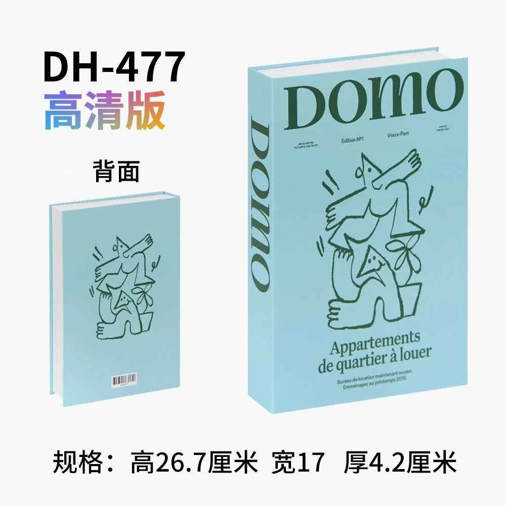 Home Decor Ornaments Living Room Study Soft Prop Book Box Luxury Coffee Table Books Modern Fake Books for Decoration