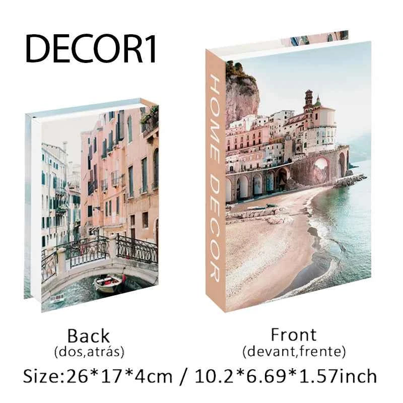Fashion Fake Books Decoration Home Club Hotel Room Designer Books Coffee Table Books Box Simulation Prop Books Desktop Ornaments