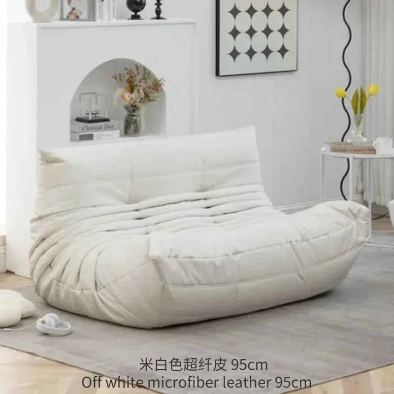 Caterpillar Velvet Sofa - Comfortable Lounge Chair for Small House Living Room, Bedroom, Store, and Balcony