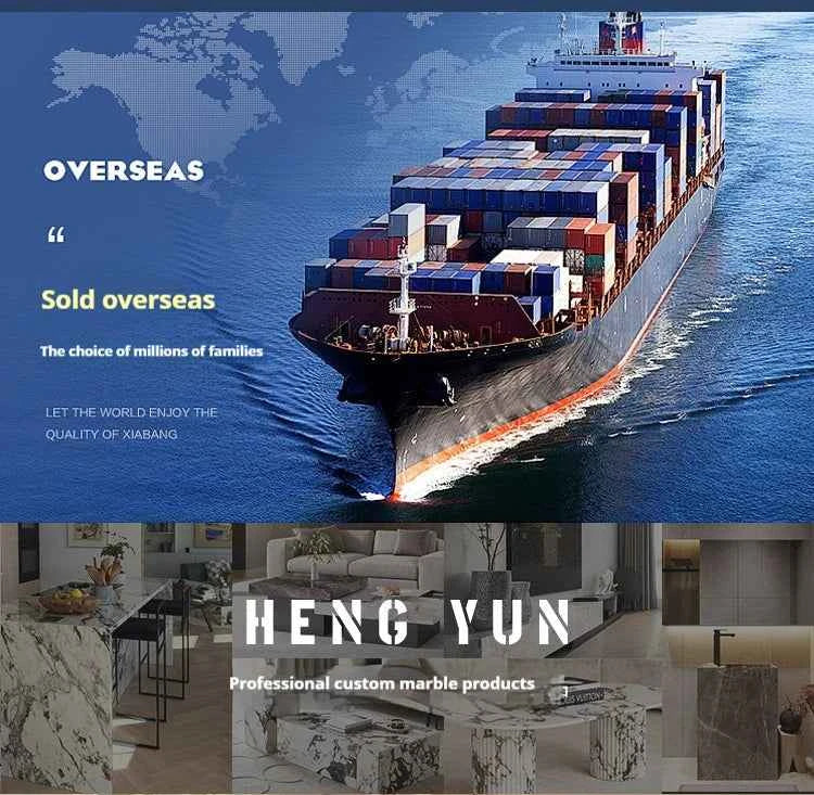 Italian Luxury Freeform Coffee Table w/ Metal Base -Designer Marble Top & Waterproof Surface for Villa Mansion Living Room Decor