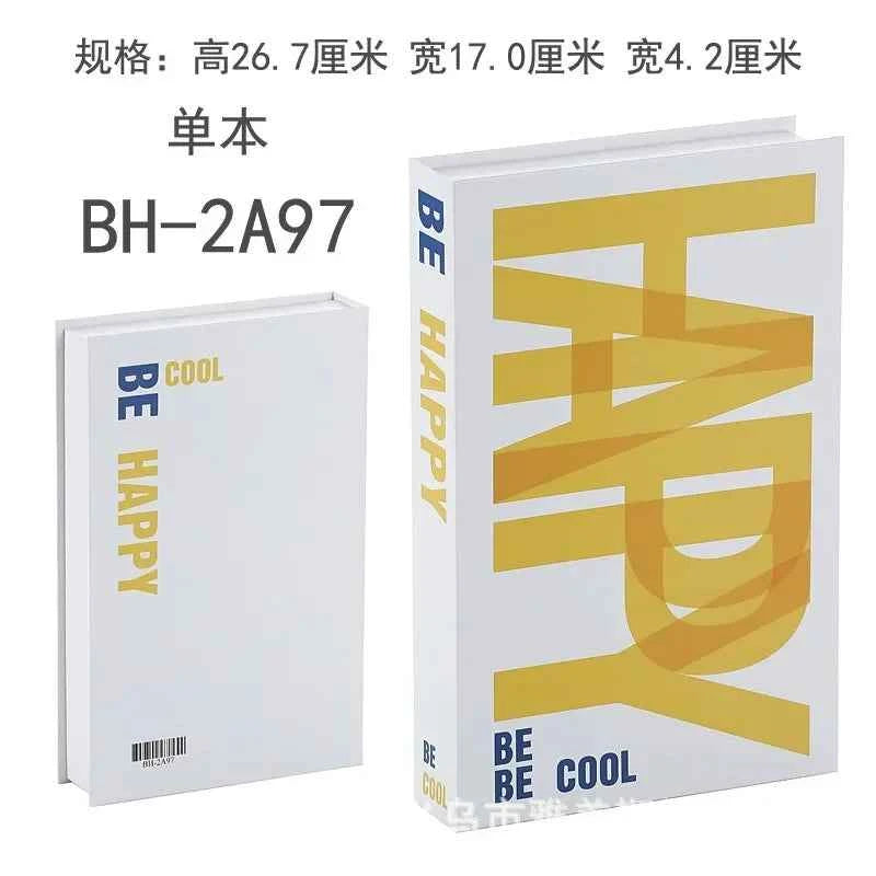 Home Decor Ornaments Living Room Study Soft Prop Book Box Luxury Coffee Table Books Modern Fake Books for Decoration