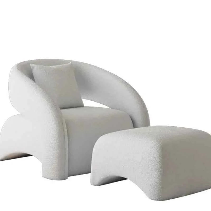 Minimalist Sofa Chair for Leisure - Curved Balcony Chair for Lazy Living Room