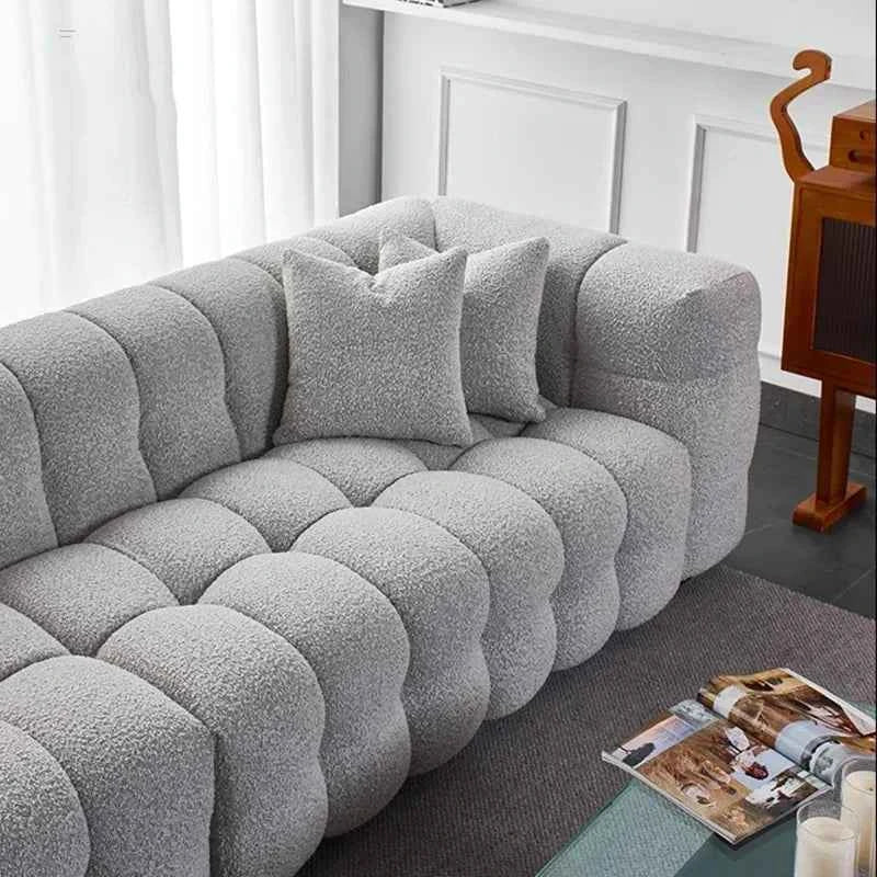 Nordic Luxury Puff Sofa Relaxing Comfortable Modern Designer Sofa Single Elegant Soft Canape Salon De Luxe Home Furniture