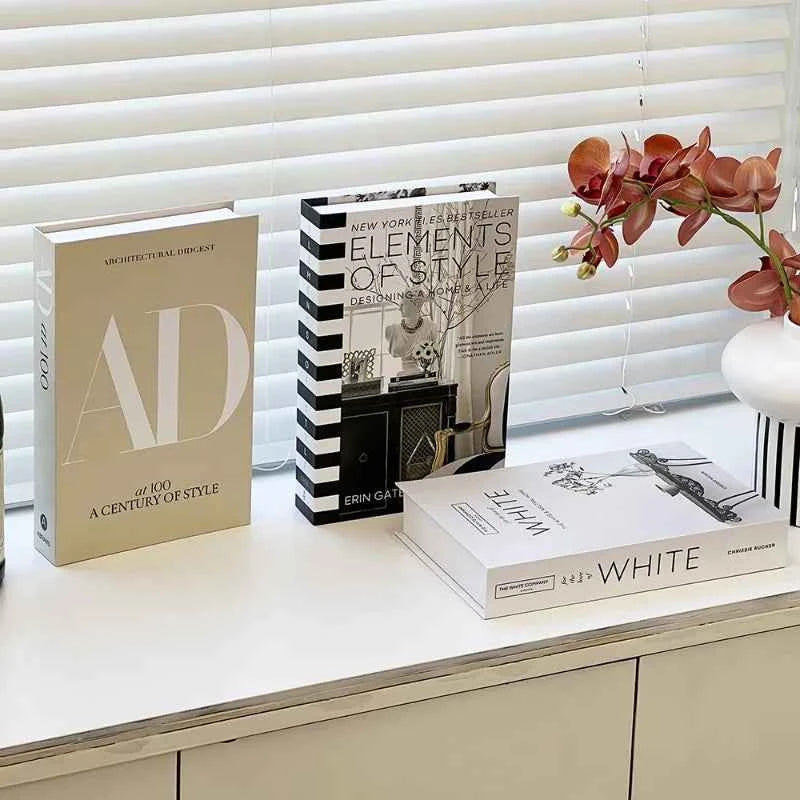 Fashion Art Openable Fake Books for Decoration Storage Box New Hotle Decorative Book for Living Room Simulation Books Home Decor
