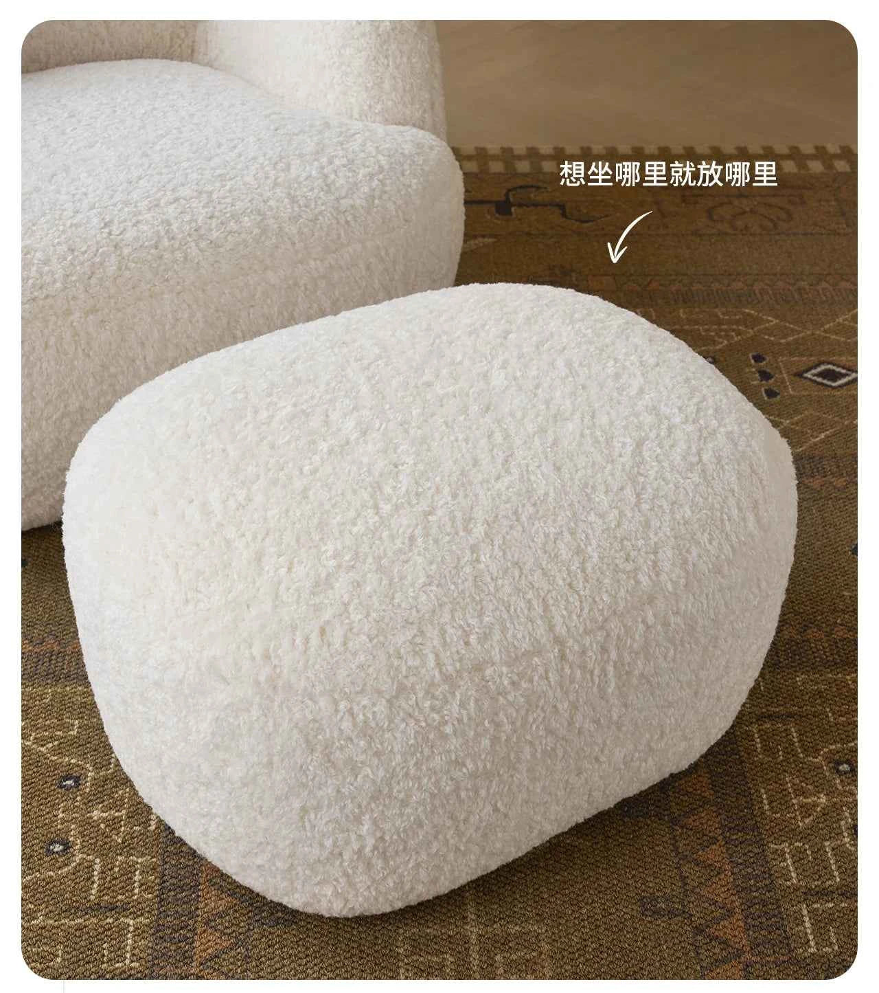 Lazy Lounge Sofa Chair - Modern Luxury Recliner for Living Room, Ergonomic Comfortable Vanity Furniture