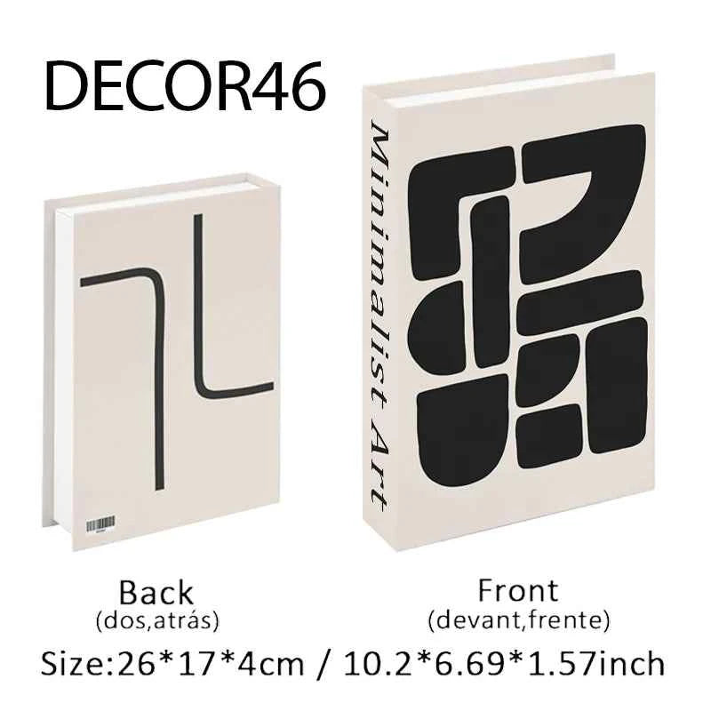Fashion Fake Books Decoration Home Club Hotel Room Designer Books Coffee Table Books Box Simulation Prop Books Desktop Ornaments