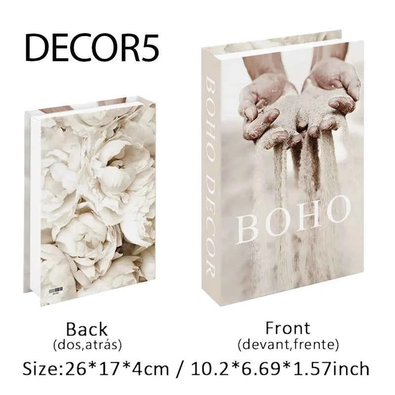 Fashion Fake Books Decoration Home Club Hotel Room Designer Books Coffee Table Books Box Simulation Prop Books Desktop Ornaments