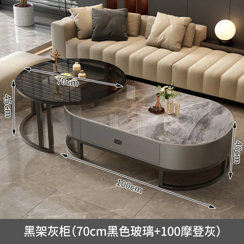 Modern Luxury Coffee Table Nordic Design Storage Coffee Tables Unique Aesthetic Mesa De Centro Sala Living Room Furniture