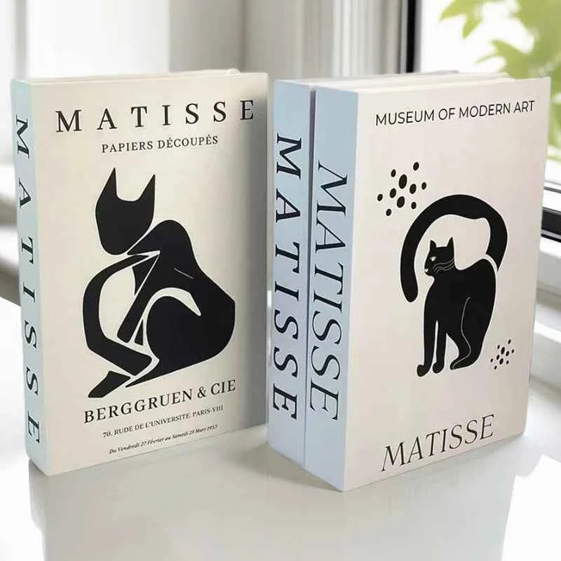 Matisse Fake Books For Decoration Luxury Decorative Books Box Abstract Coffee Table Bookshelf Bedroom Home Decor Picasso Bauhaus