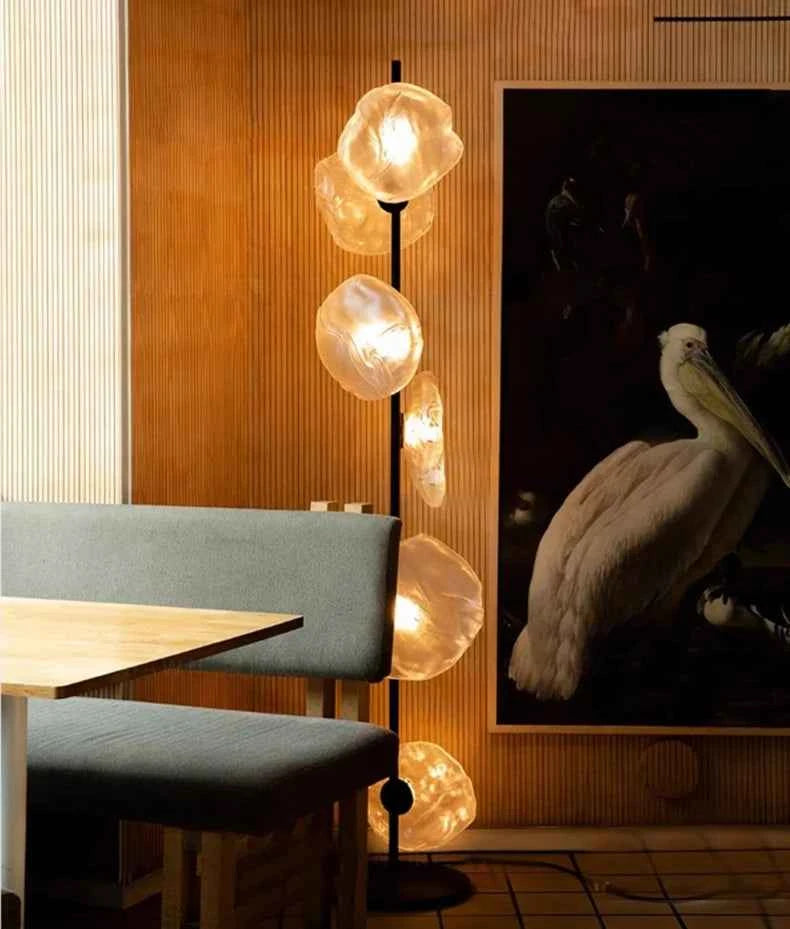 Modern LED Floor Lamp for Living Room Bedroom, Dimmable Standing Lamp with Remote Control, 3 Color Temperatures.