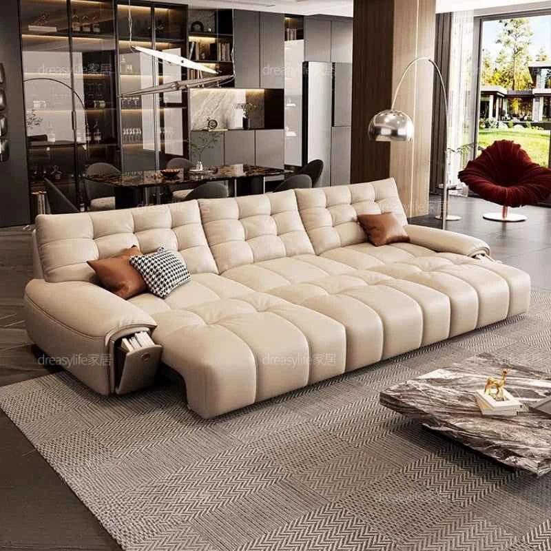 Minimalist Modern Living Room Sofas Futon Couch Armchair Multifunctional Sofas Balcony Patio Relaxing Wood Divano Furniture