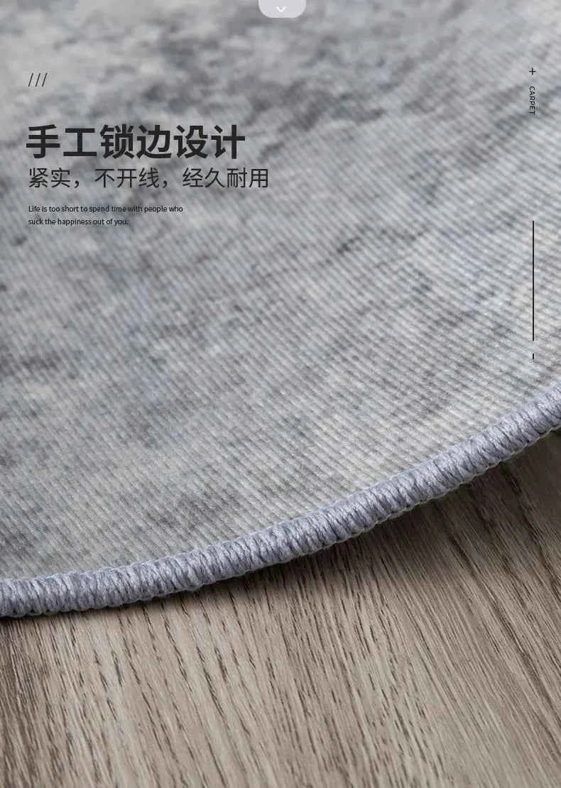 Modern Simple Living Room Decoration Carpet Large Area Soft Lounge Rug Gray Nordic Rugs for Bedroom Washable Anti-slip Floor Mat