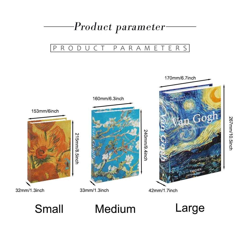 3Pcs/Set Luxury Decoration Fake Books Rich in layers Set of fake books Home Decor Ornaments cosmetic room Coffee Table Book